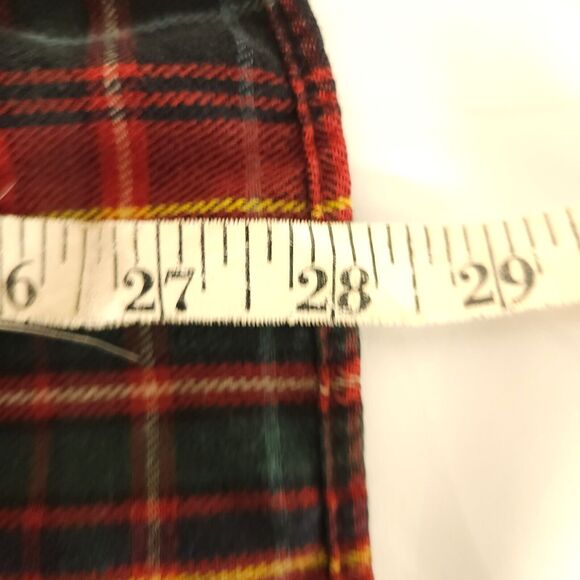 Lauren Ralph Lauren Jeans Co Womens Medium Red Plaid Roll Tab Button Down Shirt - Picture 6 of 6